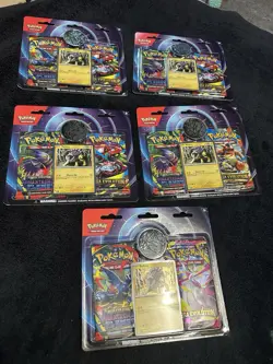 Pokemon 2-Pack Blister Raikou. Mega Evolutions Phantasmal Flames. Lot of 5 - Image 1