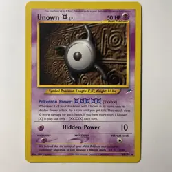 Unown [X] 30/105 Rare Neo Destiny Pokemon NM-LP - Image 1