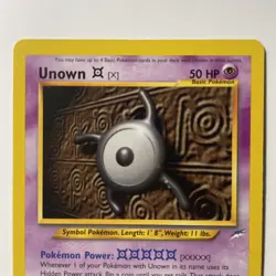 Unown [X] 30/105 Rare Neo Destiny Pokemon NM-LP - Image 2