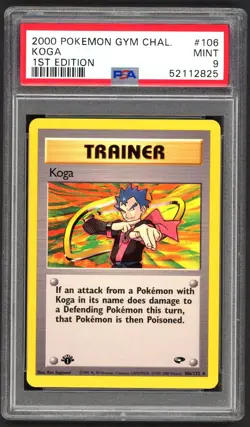 Pokemon Cards - PSA 9 1st Edition Koga 106/132 - Gym Challenge - MINT - PSA9 - Image 1