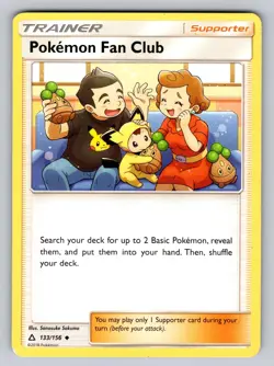 Pokemon Fan Club 133/156 Uncommon Ultra Prism Pokemon Lightly Played - Image 1