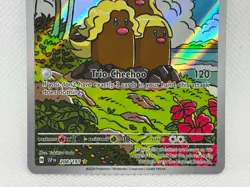 Pokemon Surging Sparks - Alolan Dugtrio 208/191 - Illustration Rare - NM/M Cond - Image 3