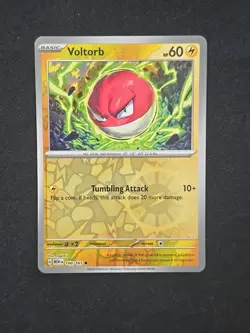 Voltorb 100/165 Sv: Scarlet & Violet 151 Reverse Holo Rare Pokemon TCG Near Mint - Image 1