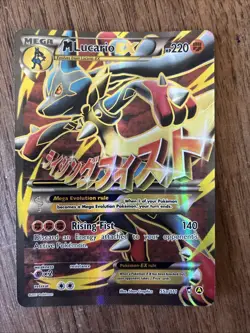 ⁠Pokemon M Lucario EX Full Art Alternate Art 55a/111 XY Furious Fists Promo NM⁠ - Image 1