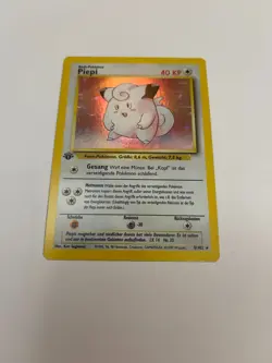 Piepi 1st Edition Base Set Rare Holo Pokemon Cards GERMAN (Clefairy) RARE - Image 1