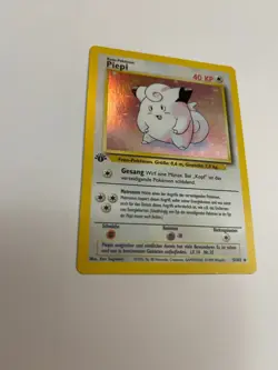Piepi 1st Edition Base Set Rare Holo Pokemon Cards GERMAN (Clefairy) RARE - Image 2