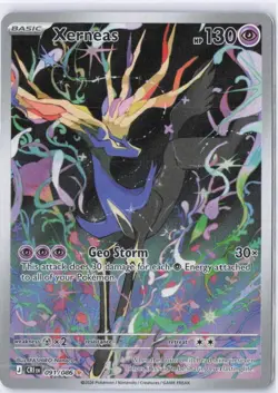 Pokemon TCG Xerneas 091/086 Chaos Rising Full Art Holo Secret Rare 130 HP Englis - Image 1