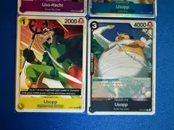 Usopp One Piece TCG 4-card lot OP03 Super Rare+OP05 Uncommon+more PWE - Image 4