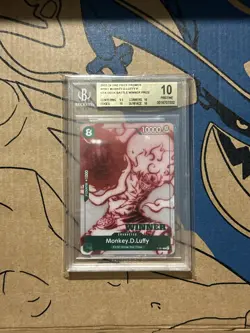 One Piece Promo Luffy Gear 5 Winner Prize BGS 10 Gold - Image 1