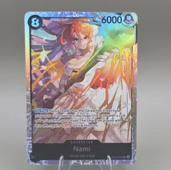 Bandai One Piece CCG Nami OP15-086 SR Character Alt Art Holo EN 6000 Power - Image 1