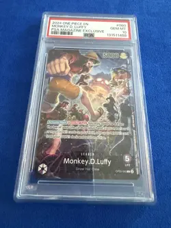 2024 ONE PIECE PROMOS PSA MAGAZINE EXCLUSIVE #060 MONKEY D. LUFFY PSA 10 - Image 5