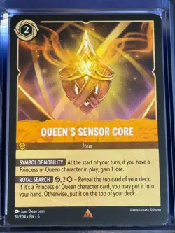Queen's Sensor Core 5 31/204 Disney Lorcana R JP NM - Image 1