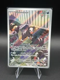 Houndour Illustration Obsidian Flames Pokemon TCG Card 204/197 - Image 1