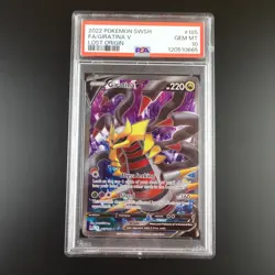 PSA 10 Giratina V 185/196 Pokemon Lost Origin Holo Graded Card - Image 1