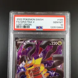 PSA 10 Giratina V 185/196 Pokemon Lost Origin Holo Graded Card - Image 2