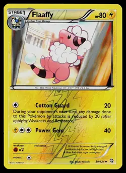 Pokemon Card - Flaaffy Dragons Exalted 39/124 Reverse Holo Uncommon - Image 1