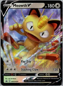 Meowth V - Holo Promo SWSH: Sword & Shield Promo Cards SWSH004 NM - Image 1