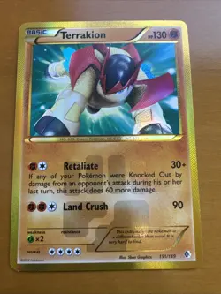 Pokemon Card Terrakion 151/149 - Boundaries Crossed 2012 - Image 1