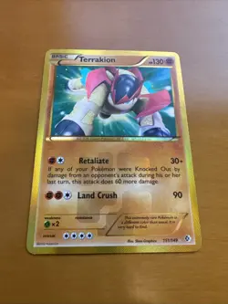 Pokemon Card Terrakion 151/149 - Boundaries Crossed 2012 - Image 2
