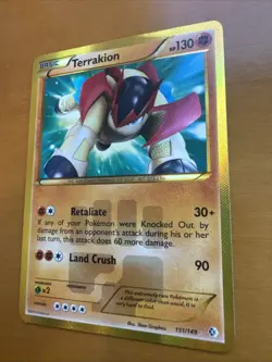 Pokemon Card Terrakion 151/149 - Boundaries Crossed 2012 - Image 3