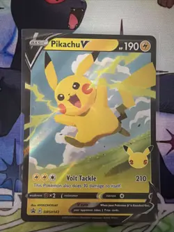 Pikachu V SWSH143 NM Promo Rare Pokemon Card - Image 1