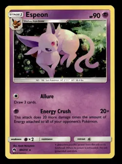 Espeon 89/214 Cosmos Holo Lost Thunder Exclusives Pokemon Card - Image 2