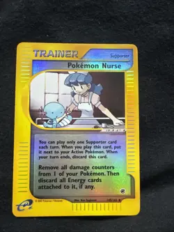 Pokemon Nurse 145/165 Expedition Base Set Reverse Holo Pokemon Card Tcg - Image 1