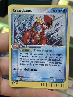 Crawdaunt 3/97 EX Dragon 2003 Rare Holo SWIRL E-Reader Vintage Pokemon Card TCG - Image 3