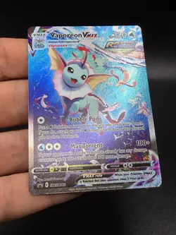Vaporeon VMAX SWSH182 SWSH: Sword & Shield Promo Cards Holo DMG GQ3 - Image 2