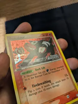 Pokemon TCG Houndour 60/109 Team Rocket Returns Reverse Holo, Vintage, LP! - Image 3