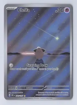 Pokemon TCG Cleffa Illustration Rare SV03: Obsidian Flames 202/197 🔥NM/CLEAN🔥 - Image 1