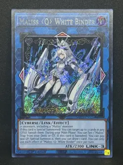 1x (M/NM) Maliss Q White Binder MP25-EN126 Prismatic Secret Rare 1st Ed Yugioh - Image 1