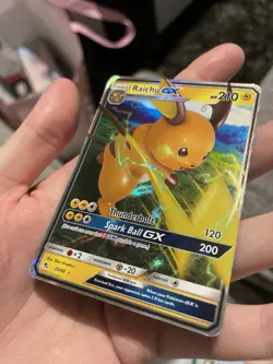 Pokemon TCG Raichu GX Hidden Fates Holo Ultra Rare Card 20/68 NM Condition - Image 3