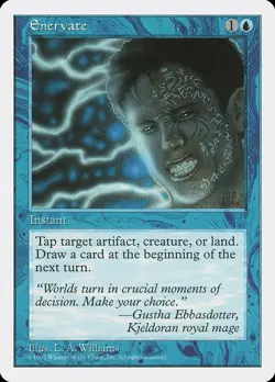 5th Edition Enervate MTG Magic the Gathering NM - Image 1