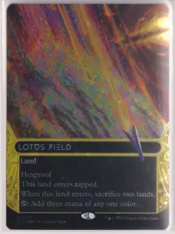 Lotus Field (0113) (Borderless) (Galaxy Foil) Edge of Eternities: Stellar Sights - Image 1