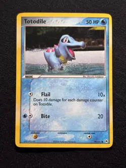 Pokemon TCG Totodile EX Hidden Legends 79/101 50HP Basic Common Reverse Holo - Image 1