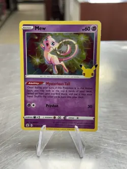 Mew 011/025 Holo Rare Celebrations Pokemon Holo Near Mint - Image 1