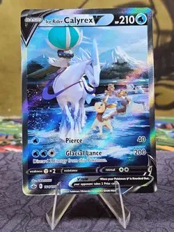 Pokemon Ice Rider Calyrex V (Alternate Full Art) 164/198 Chilling Reign Holo NM - Image 1
