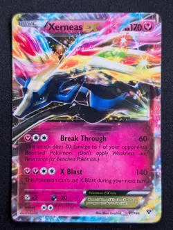 Xerneas EX 97/146 XY Base Set Pokemon MP Holo - Image 1