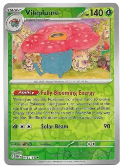 Vileplume 045/165 Rare 151 Pokemon Reverse Holo Near Mint - Image 1