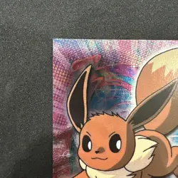 Topps Pokemon Card TV Series 3 Chrome Foil Blue Logo 1st Edition #133 Eevee NM - Image 4