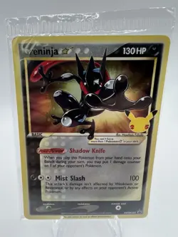 #1 Greninja Gold Star Sealed Promo SWSH144 Celebrations ETB Pokemon TCG - Image 1