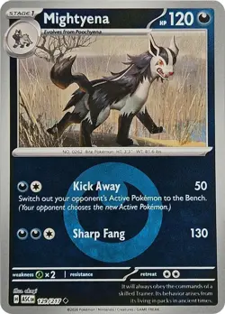 Mightyena - (Energy Symbol) 129/217 Reverse Holo Pokemon ME: Ascended Heroes NM - Image 1