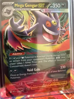 Pokemon TCG Mega Gengar EX 073 Black Star Promo Mega Moonlit Tin - Image 1