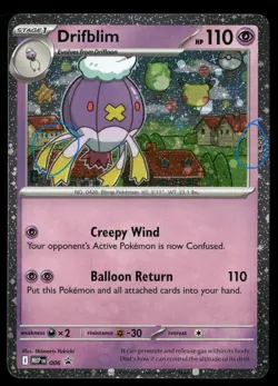 Drifblim 006 Holo Promo ME: Mega Evolution Promo Pokemon NM/M *DOUBLE SWIRL* - Image 1
