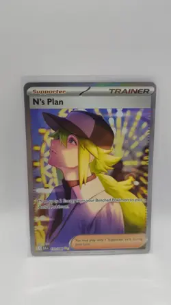Pokemon TCG N's Plan 170/086 Sir S&V Black Bolt Card Mint Condition Rare English - Image 1