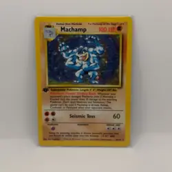 Pokemon TCG Machamp Rare Holo 8/102 LP - Image 1