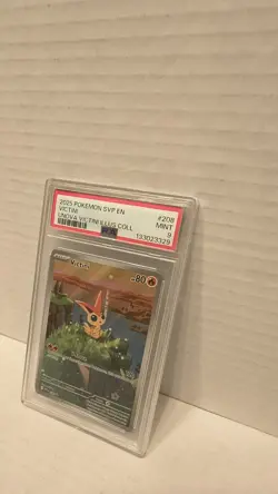 2025 Pokemon SVP EN Black Star Promo Victini Unova Illustration #208 PSA 9 MINT - Image 4