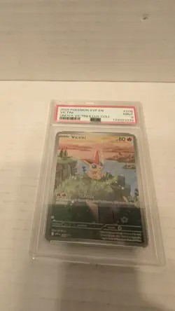 2025 Pokemon SVP EN Black Star Promo Victini Unova Illustration #208 PSA 9 MINT - Image 5