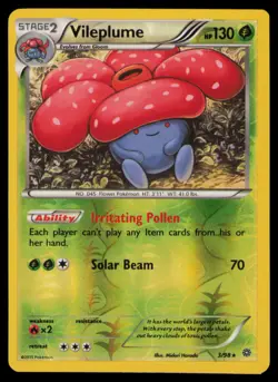 Vileplume 3/98 Rare Ancient Origins Pokemon Reverse Holo Near Mint - Image 1